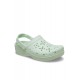 Crocs Classic Floral Cut Out Clog Kadın Terlik Yeşil