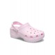 Crocs Classic Platform Pearl Clog Günlük Unisex Terlik Ballerine Pink