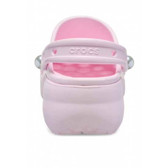 Crocs Classic Platform Pearl Clog Günlük Unisex Terlik Ballerine Pink