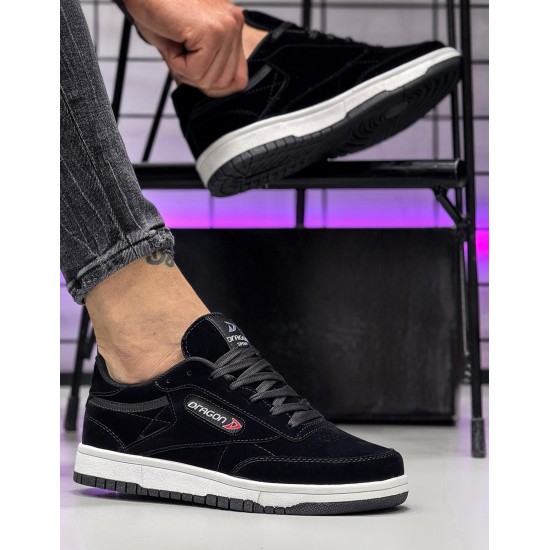 Dragon Erkek Mevsimlik Sneaker Ayakkabı Siyah Beyaz Dragon Erkek Mevsimlik Sneaker Ayakkabı Siyah Beyaz