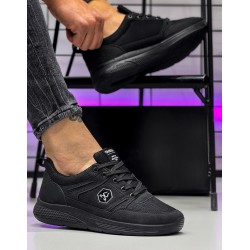 Ghattix Erkek Spor Ayakkabı Günlük Siyah Siyah