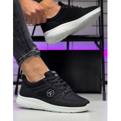 Ghattix Erkek Spor Ayakkabı Günlük Siyah Beyaz