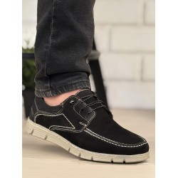 Ghattix Hakiki Deri Erkek Ayakkabı Siyah Siyah