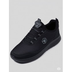 Ghattix Erkek Bağcık Görünümlü Günlük Spor Ayakkabı Siyah