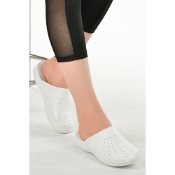 Ghattix Kadın Sabo Terlik Beyaz