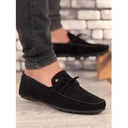 Pierre Cardin 10701-1 Erkek Yazlık Ayakkabı Siyah Süet