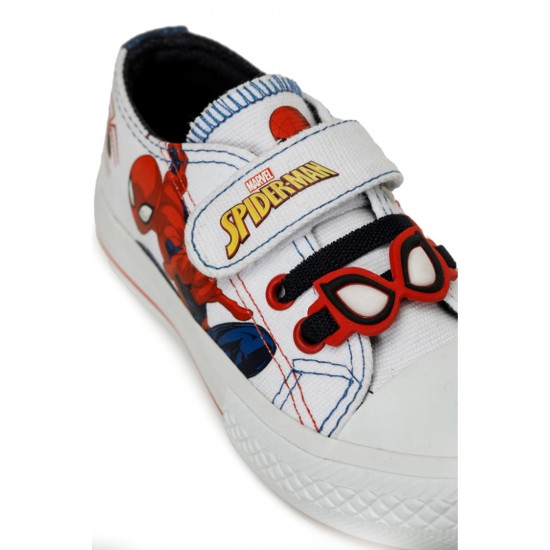 Spiderman Davıncı Erkek Çocuk Sneaker Ayakkabı Beyaz