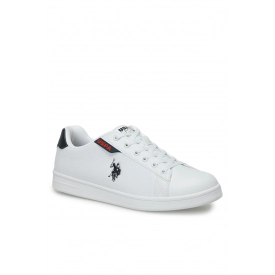 U.S. Polo Assn. Costa Erkek Sneaker Ayakkabı Beyaz Lacivert