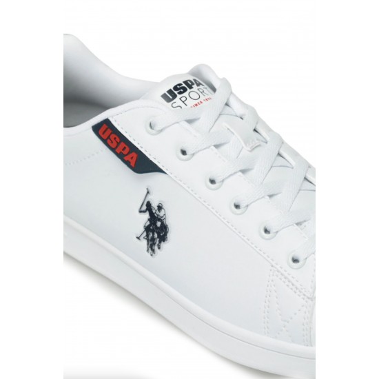 U.S. Polo Assn. Costa Erkek Sneaker Ayakkabı Beyaz Lacivert