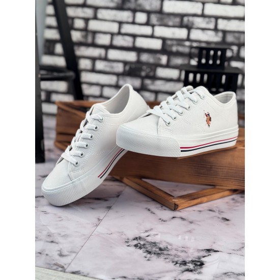 U.S.Polo Assn. Lerony Kadın Sneaker Ayakkabı Beyaz U.S.Polo Assn. Lerony Kadın Sneaker Ayakkabı Beyaz