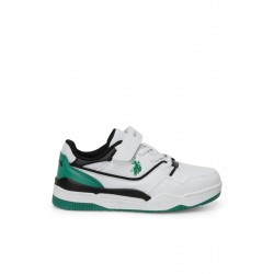 U.S. Polo Assn. Martell Erkek Çocuk Sneaker Ayakkabı Beyaz Yeşil