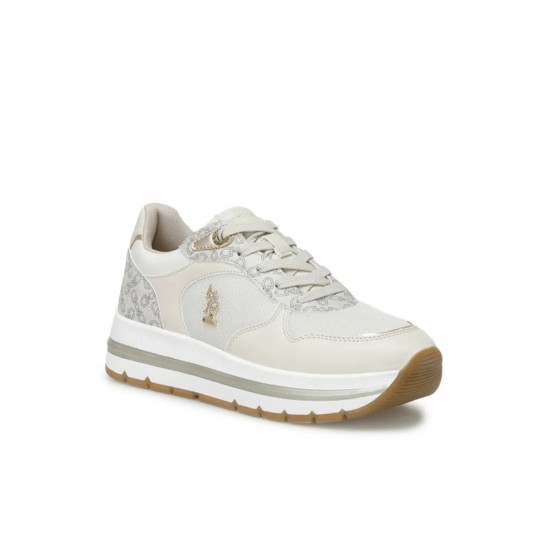 U.S. Polo Assn Shery Kadın Sneaker Ayakkabı Bej U.S. Polo Assn Shery Kadın Sneaker Ayakkabı Bej