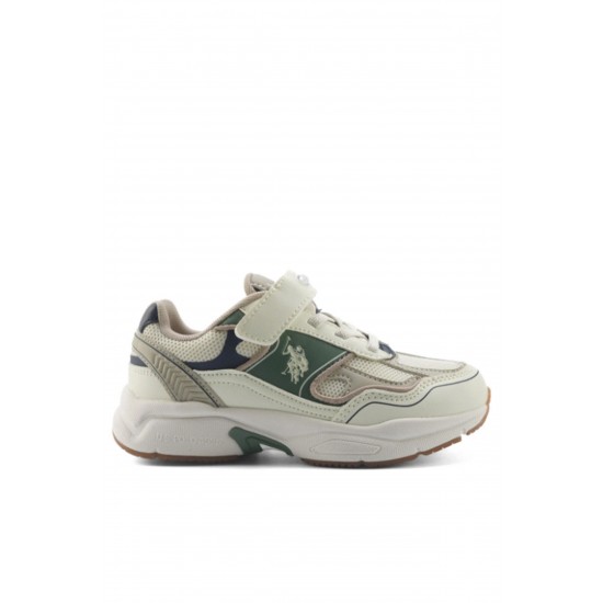 U.S.Polo Assn Supole Erkek Çocuk Sneaker Ayakkabı Bej