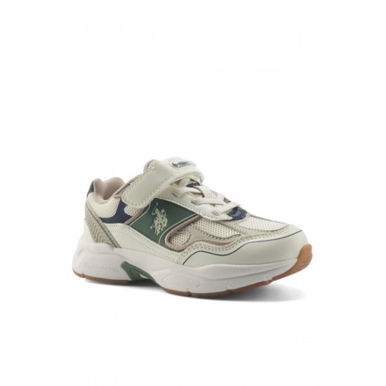 U.S.Polo Assn Supole Erkek Çocuk Sneaker Ayakkabı Bej