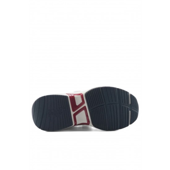 U.S.Polo Assn Supole Erkek Çocuk Sneaker Ayakkabı Beyaz Kırmızı