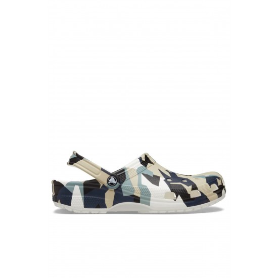 Crocs Geo Camo Clog Erkek Sabo Terlik Bej