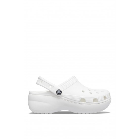 Crocs Classic Platform Clog Kadın Sabo Terlik White Crocs Classic Platform Clog Kadın Sabo Terlik White