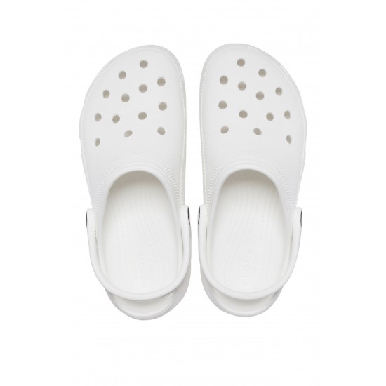 Crocs Classic Platform Clog Kadın Sabo Terlik White Crocs Classic Platform Clog Kadın Sabo Terlik White