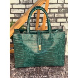 Ghattix 3 Bölmeli Ayarlanabilir Suni Deri Kadın Omuz Çanrası Yeşil