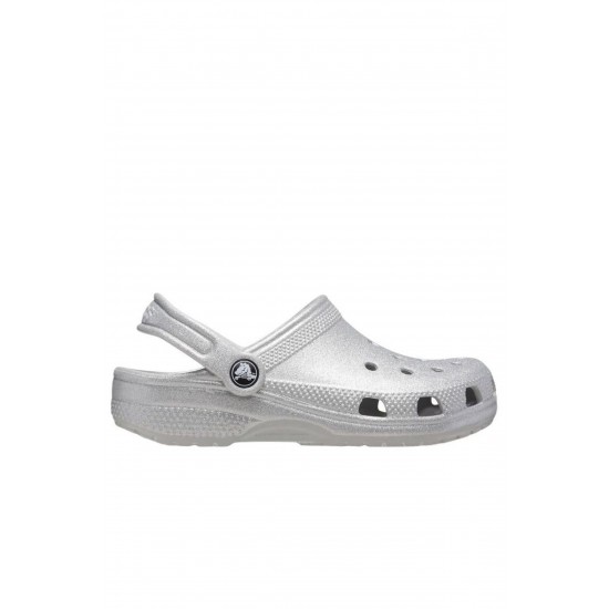 Crocs Classic Glitter Clog Kadın Terlik Gri