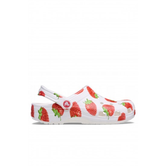 Crocs Classic Fresh Fruits Kadın Terlik Kırmızı