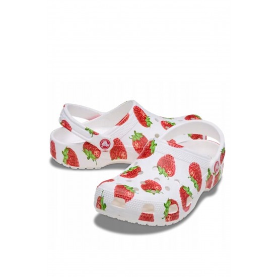 Crocs Classic Fresh Fruits Kadın Terlik Kırmızı