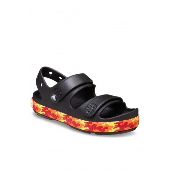 Crocs Crocband Cruiser Flames Çocuk Sandalet Siyah