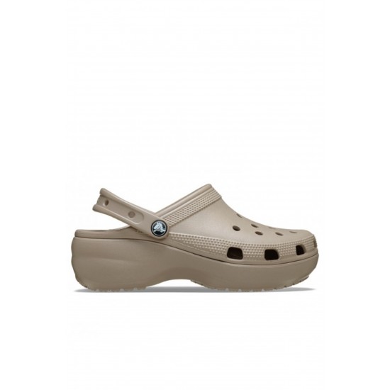 Crocs Classic Platform Clog Kadın Sabo Terlik Taupe