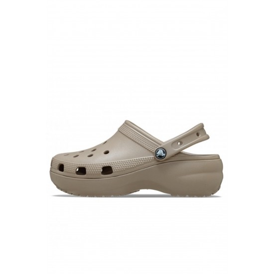 Crocs Classic Platform Clog Kadın Sabo Terlik Taupe