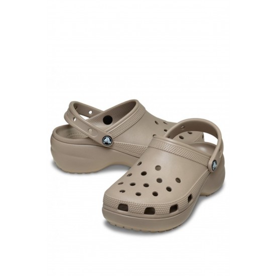 Crocs Classic Platform Clog Kadın Sabo Terlik Taupe