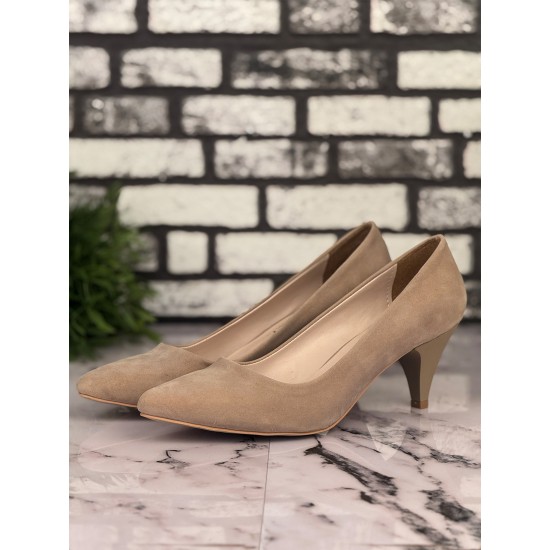 Ghattix B03 Stiletto Topuklu Zarif Şık Kadın Ayakkabı Bej Ghattix B03 Stiletto Topuklu Zarif Şık Kadın Ayakkabı Bej