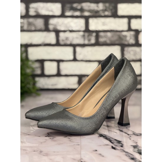 Ghattix B09 Stiletto Topuklu Zarif Şık Kadın Ayakkabı Gri Ghattix B09 Stiletto Topuklu Zarif Şık Kadın Ayakkabı Gri