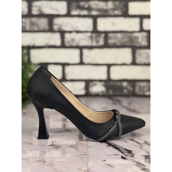 Ghattix B14 Stiletto Topuklu Zarif Şık Kadın Ayakkabı Siyah Ghattix B14 Stiletto Topuklu Zarif Şık Kadın Ayakkabı Siyah