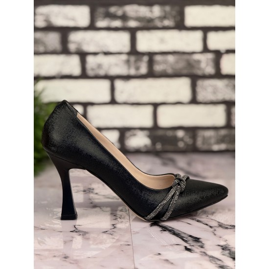 Ghattix B19 Stiletto Topuklu Zarif Şık Kadın Ayakkabı Siyah Ghattix B19 Stiletto Topuklu Zarif Şık Kadın Ayakkabı Siyah