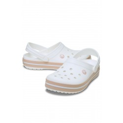 Crocs Crocband Günlük Unisex Terlik Beyaz Pembe