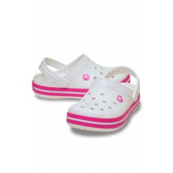 Crocs Crocband Clog K Çocuk Sabo Terlik Beyaz Pembe Crocs Crocband Clog K Çocuk Sabo Terlik Beyaz Pembe