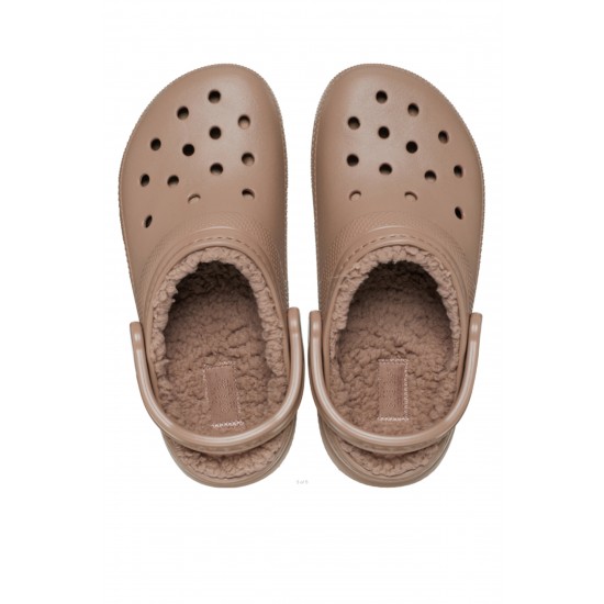 Crocs Classic Lined Clog Erkek Sabo Terlik Latte