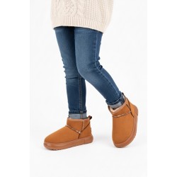 Ghattix Kız Çocuk Kışlık Bot Taba