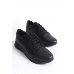 Ghattix 2025 Erkek Hakiki Deri Ayakkabı Siyah