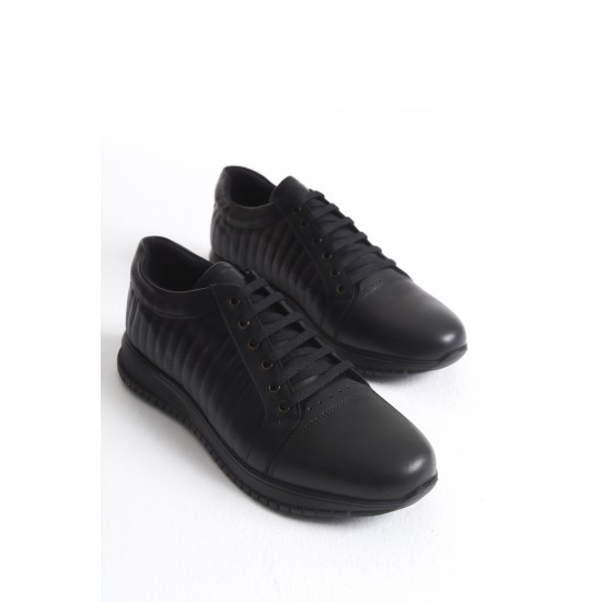 Ghattix 2025 Erkek Hakiki Deri Ayakkabı Siyah