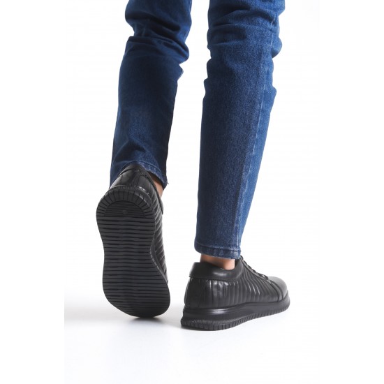 Ghattix 2025 Erkek Hakiki Deri Ayakkabı Siyah