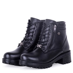 Pierre Cardin 54071 Kadın Hakiki Deri Fermuarlı Bağcıklı Bot