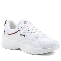 U.S. Polo Assn  Beyaz Yüksek Taban Kadın Sneaker Ayakkabı