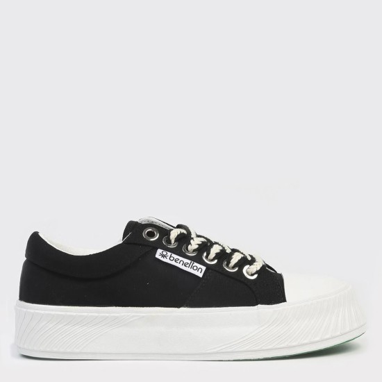 Benetton 10097 Kadın Günlük Yüksek Taban Sneaker Ayakkabı