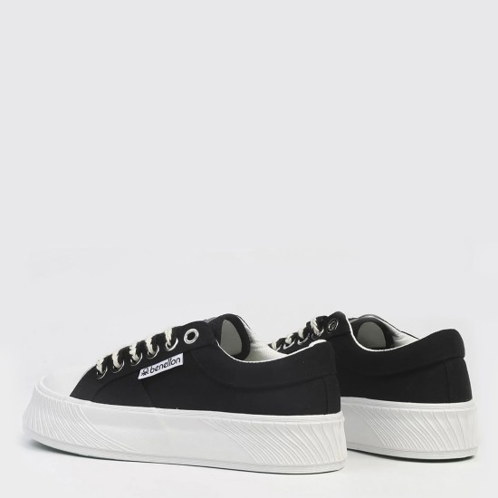 Benetton 10097 Kadın Günlük Yüksek Taban Sneaker Ayakkabı