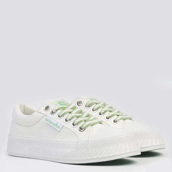 Benetton 10097 Kadın Günlük Yüksek Taban Sneaker Ayakkabı
