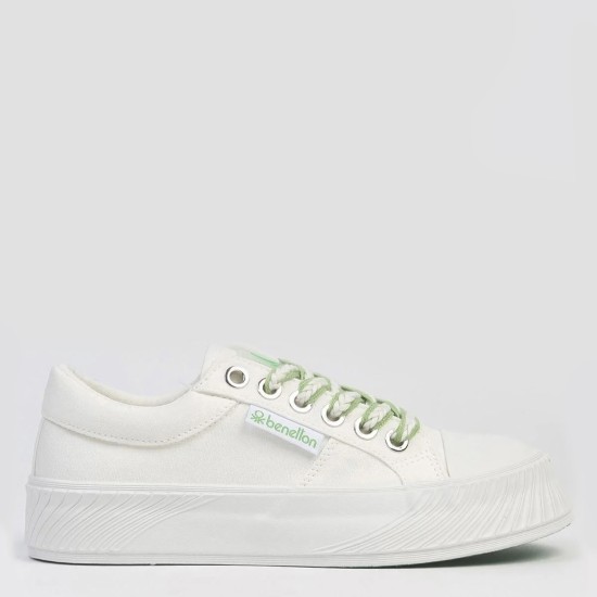 Benetton 10097 Kadın Günlük Yüksek Taban Sneaker Ayakkabı