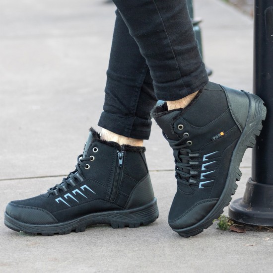 Ghattix Loft Kışlık Fermuarlı Erkek Bot İçi Tüylü Bot