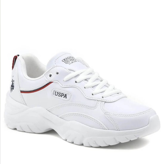 U.S. Polo Assn  Beyaz Yüksek Taban Kadın Sneaker Ayakkabı