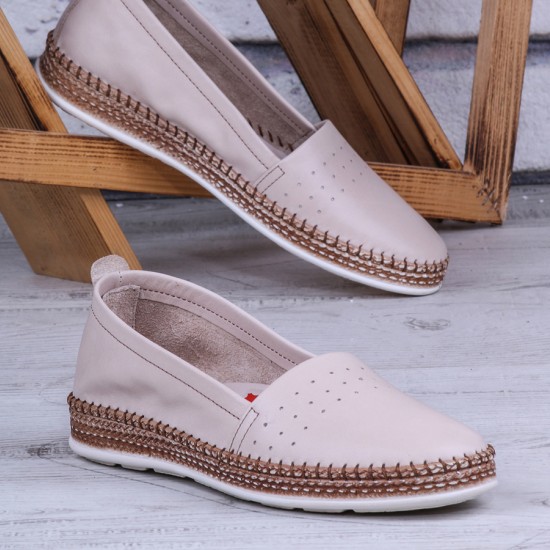 Ghattix Herna Hakiki Deri Babet Kadın Ayakkabı